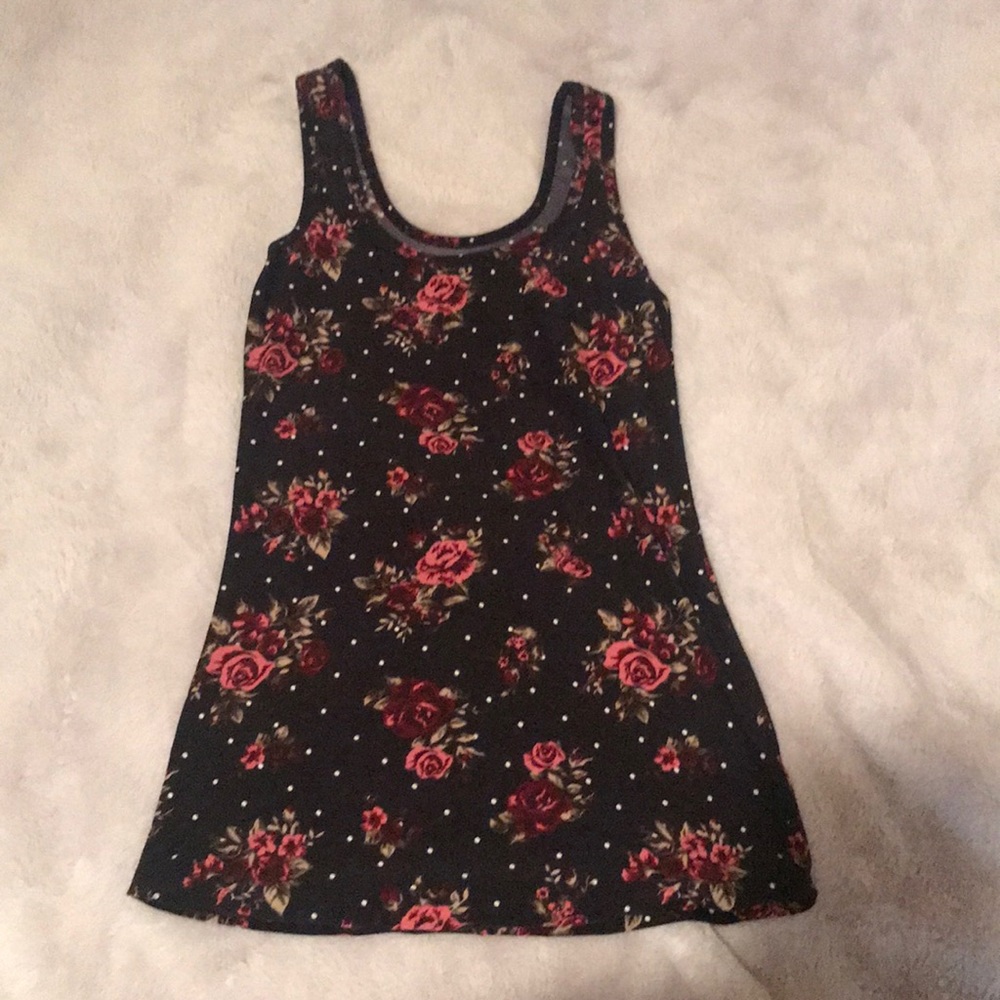 No boundaries rose tank top